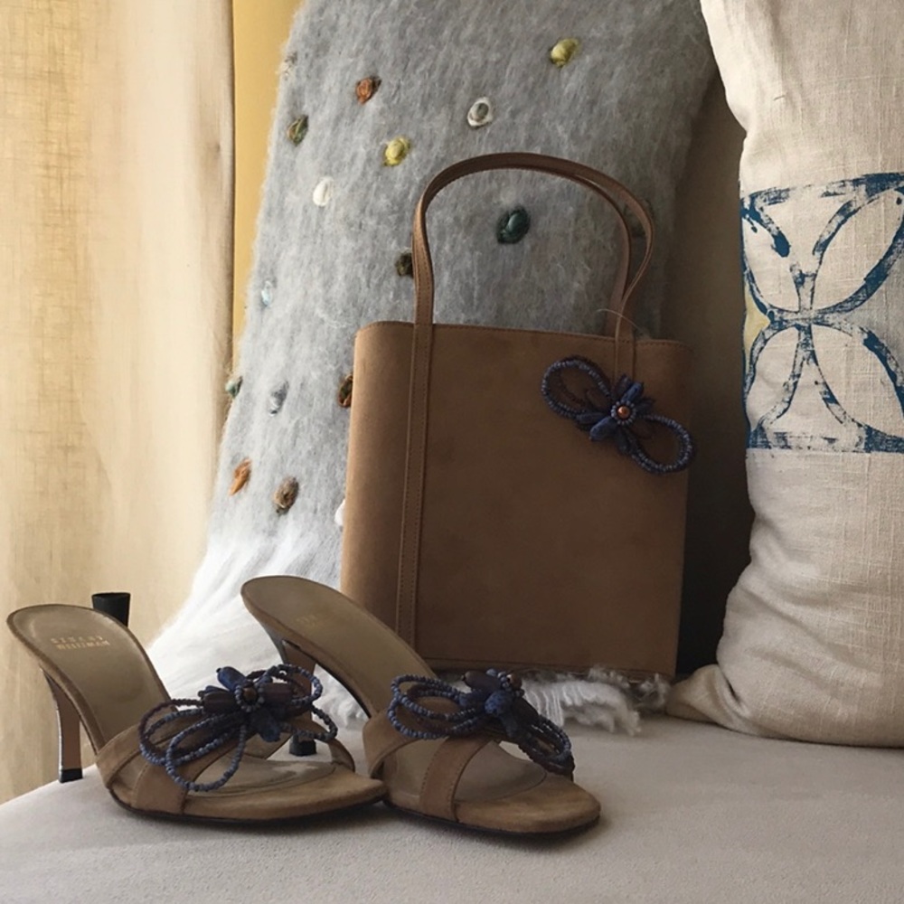 Stuart Weitzman matching purse and shoes
